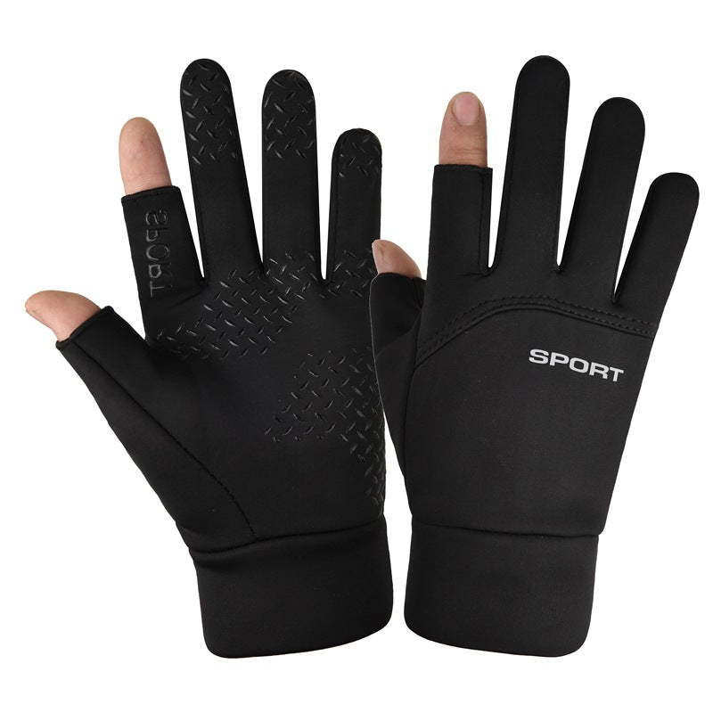 Windproof Waterproof Veet Warm Cycling Full Finger Sports Outdoor Gloves