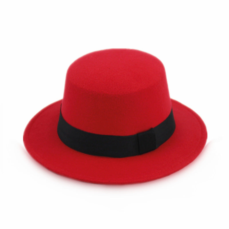 Adult Hat Solid Color Wool Top Fashion Kids' Headwear