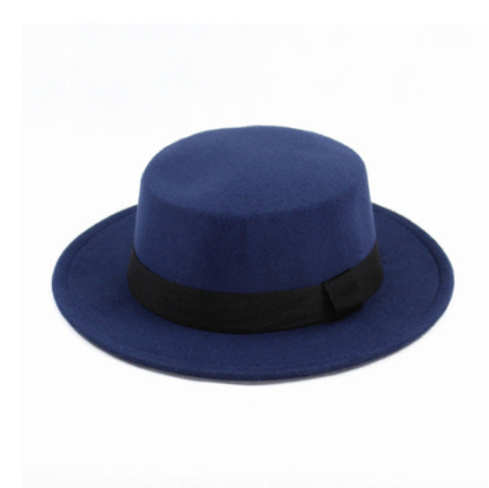 Adult Hat Solid Color Wool Top Fashion Kids' Headwear