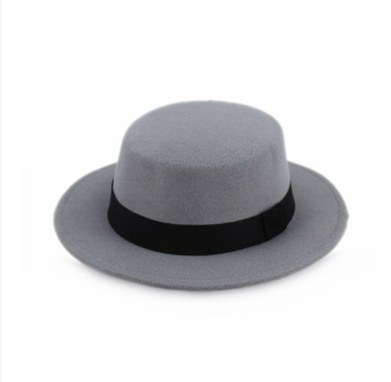 Adult Hat Solid Color Wool Top Fashion Kids' Headwear