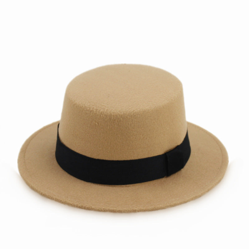 Adult Hat Solid Color Wool Top Fashion Kids' Headwear