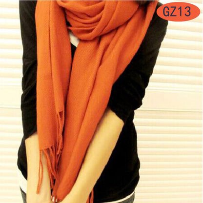 Women's Plaid Silk Cashmere Korean Cotton Scarfs