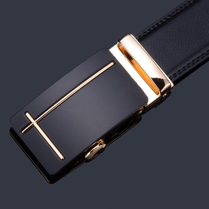 Men's Leather Buckle Pure Cowhide Business Boys Belts