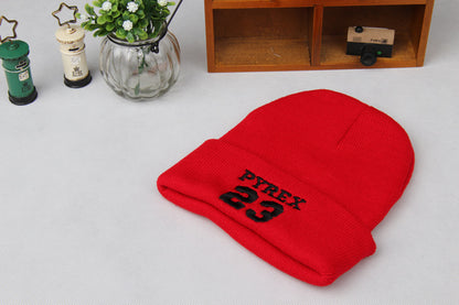 Children's Big Brim Boys Korean Letter Knitted Kids' Headwear