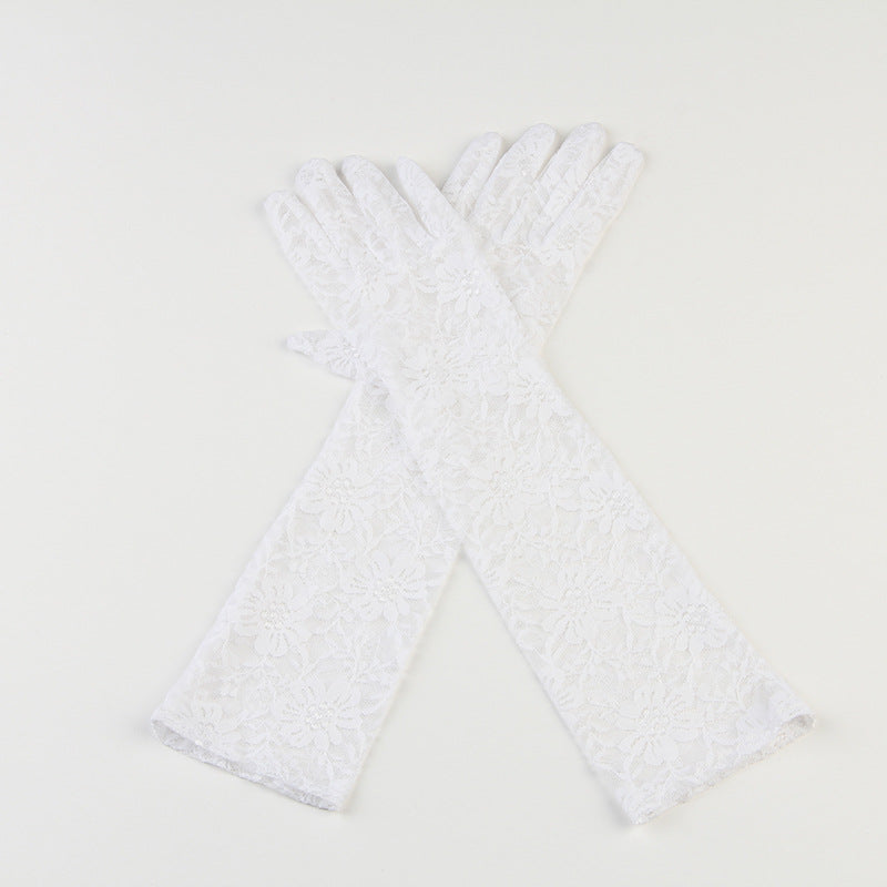 Women's Driving Sun Protection Bridal Etiquette Long Gloves