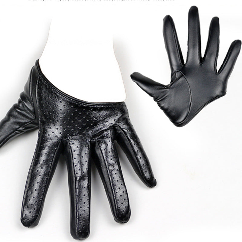 Women's Soles Full Finger Imitation Leather Dancing Gloves