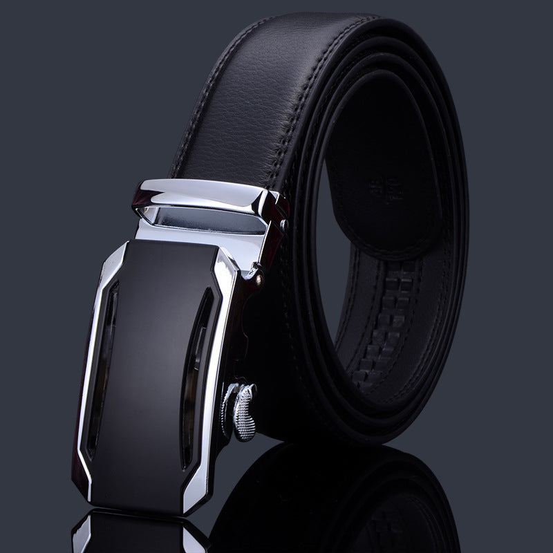 Men's Leather Buckle Pure Cowhide Business Boys Belts