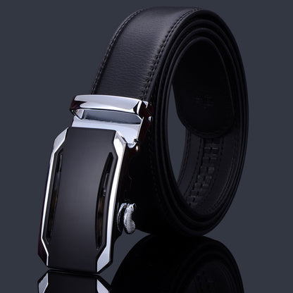 Men's Leather Buckle Pure Cowhide Business Boys Belts