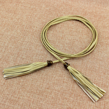 Women's Accessories Tassels Waist Chain Fine Woven Belts