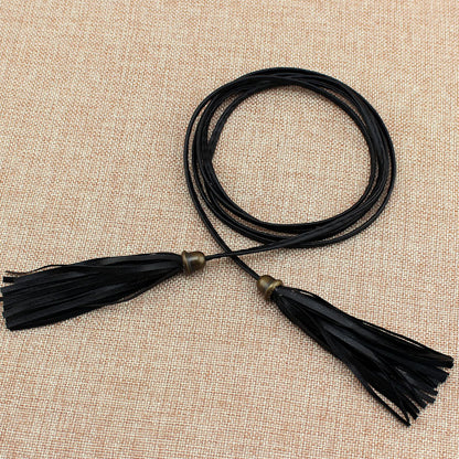 Women's Accessories Tassels Waist Chain Fine Woven Belts