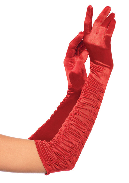 Wedding Etiquette Bridal Pleated Sexy Dinner Gloves