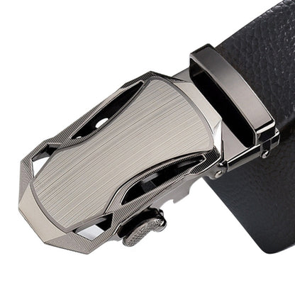 Men's Trendy Automatic Buckle Litchi Grain Belts