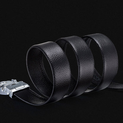 Men's Trendy Automatic Buckle Litchi Grain Belts