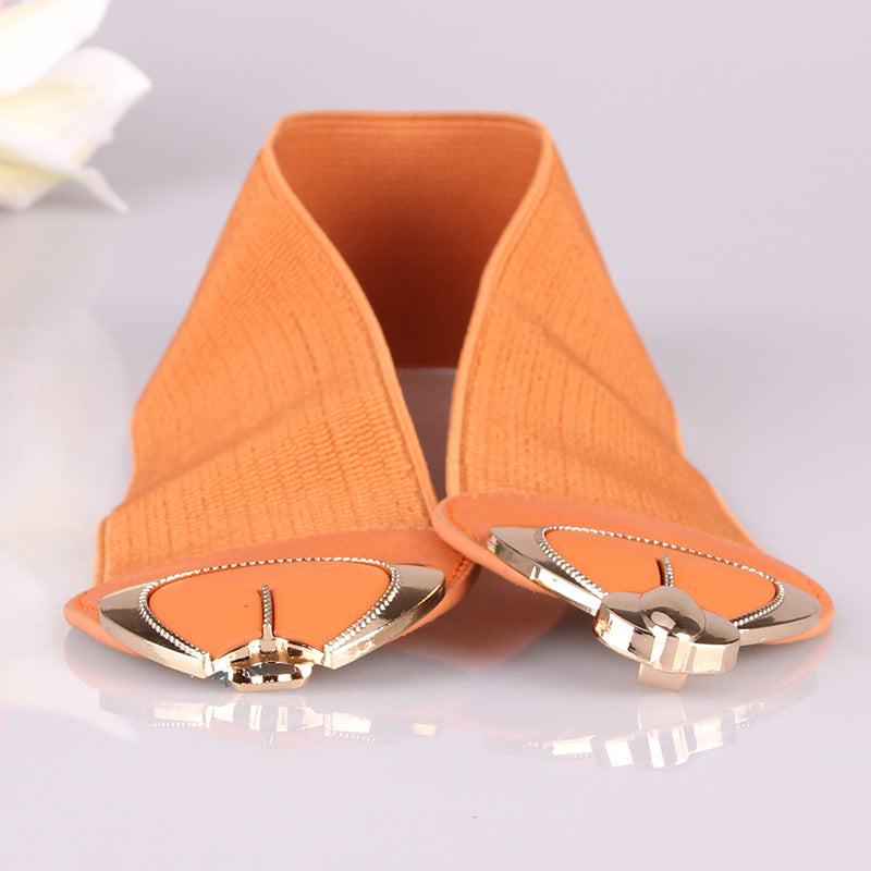 Women's Fashionable Korean Style Bow Elastic Waist Belts