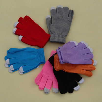 Women's & Men's Touch Screen Couple Wool Knitted Sensible Gloves