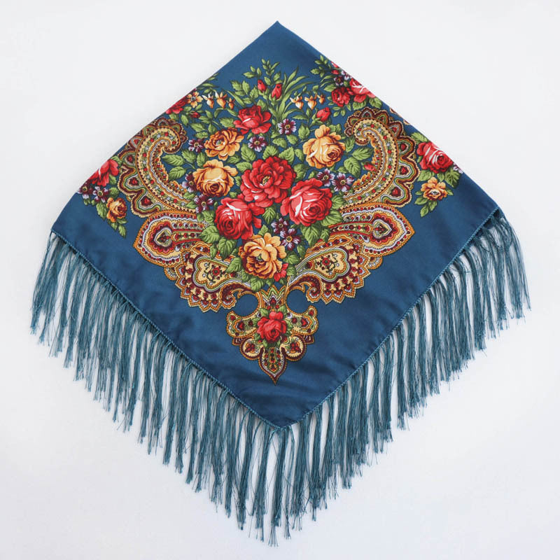 Ethnic Style Vintage Tassel Square Toe Beard Scarfs