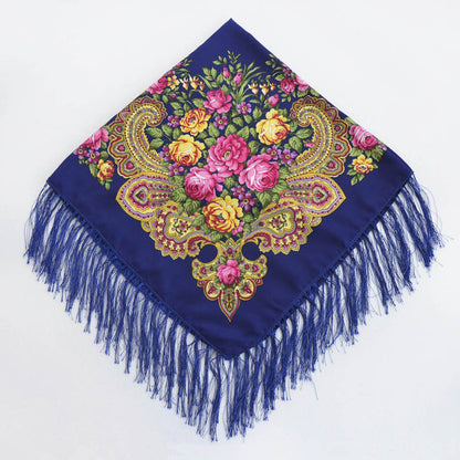 Ethnic Style Vintage Tassel Square Toe Beard Scarfs