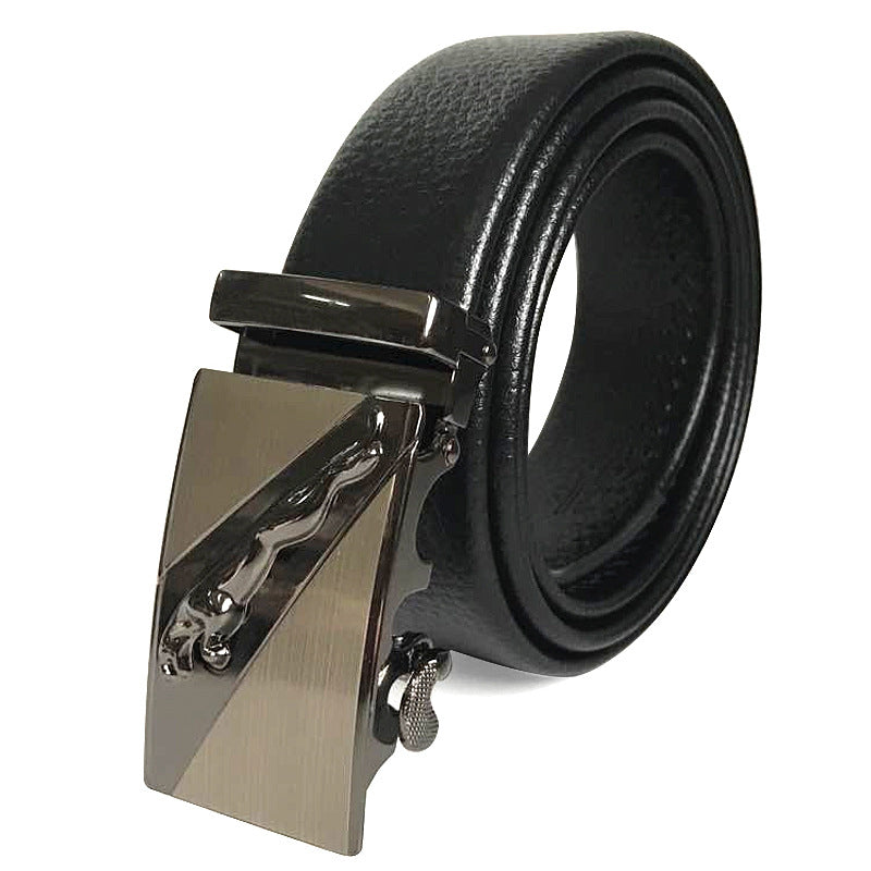 Men's Trendy Automatic Buckle Litchi Grain Belts