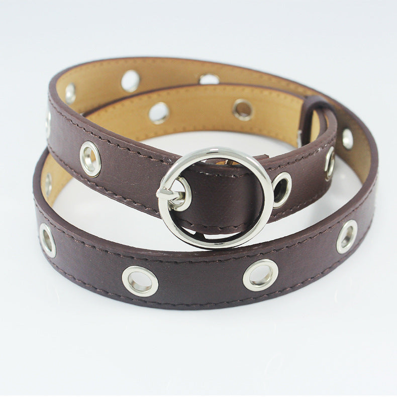 Women's Buckle Eye Band Personal Korean Style Belts