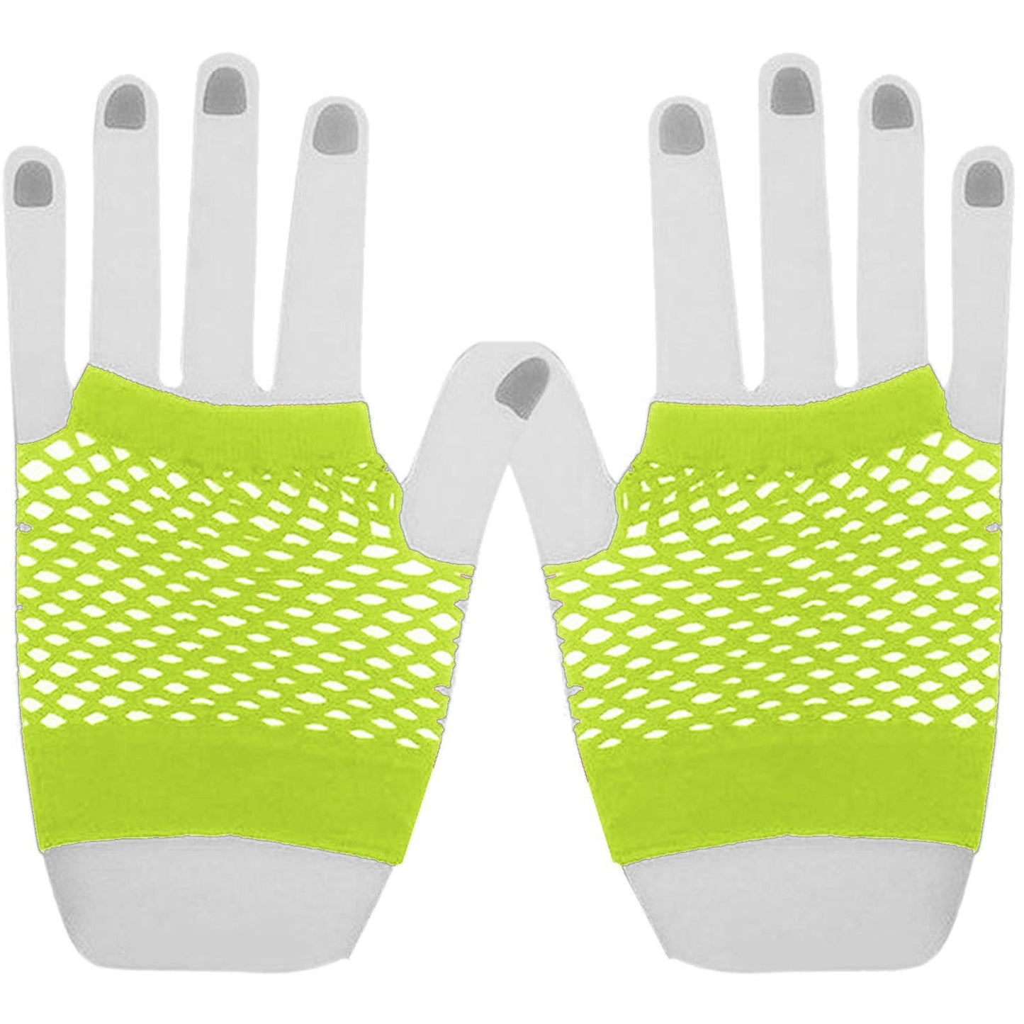 Wedding Party Half Finger Open Mesh Gloves