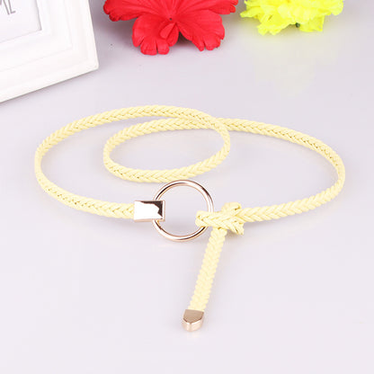 Women's Thin Hand-woven Dress Decoration Casual Belts