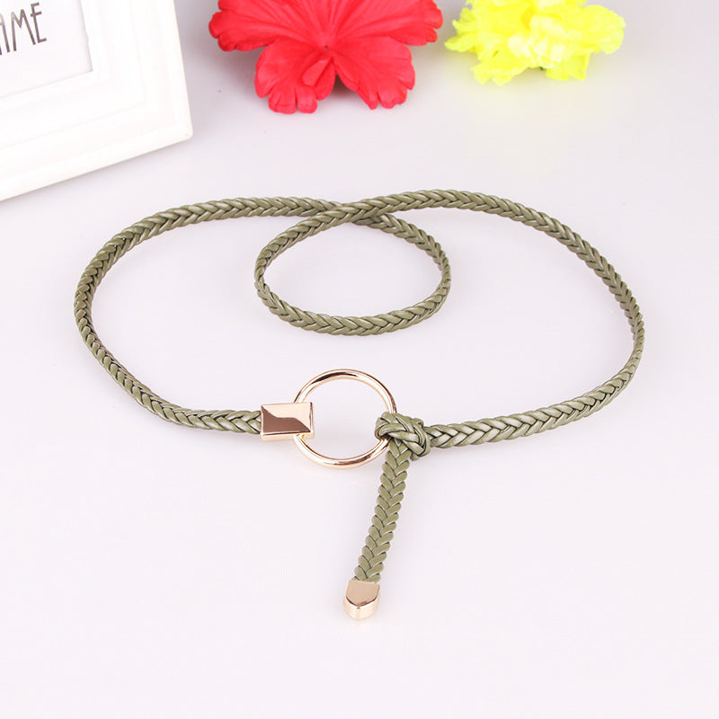 Women's Thin Hand-woven Dress Decoration Casual Belts