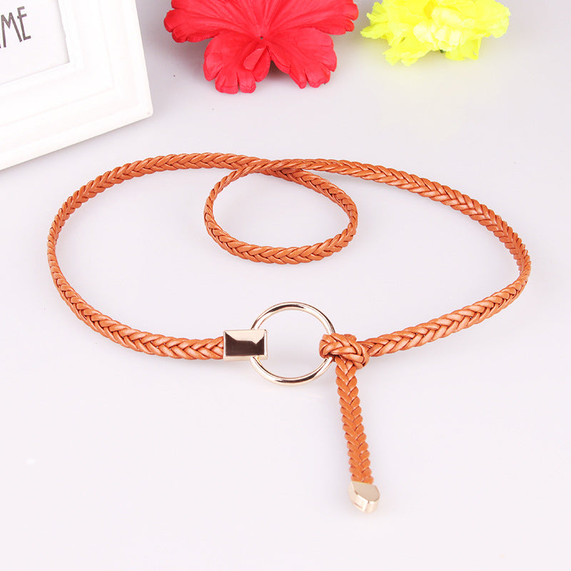 Women's Thin Hand-woven Dress Decoration Casual Belts