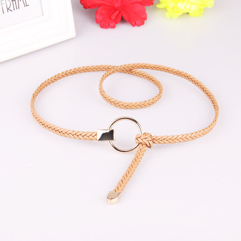 Women's Thin Hand-woven Dress Decoration Casual Belts