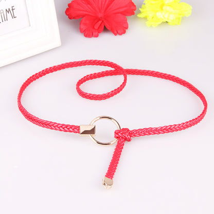 Women's Thin Hand-woven Dress Decoration Casual Belts