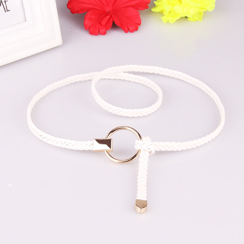 Women's Thin Hand-woven Dress Decoration Casual Belts