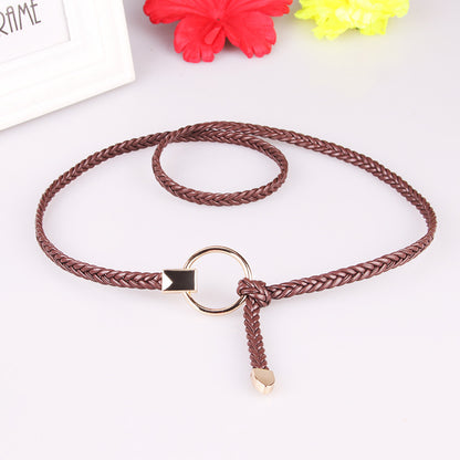 Women's Thin Hand-woven Dress Decoration Casual Belts