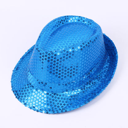 Children's Adult Top Hat Performance Show Sequined Kids' Headwear