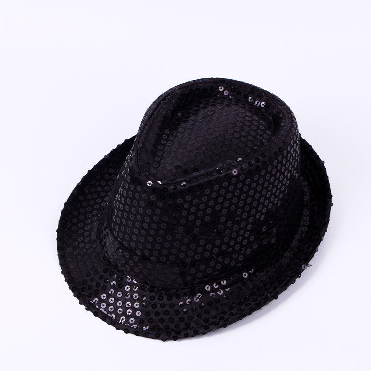 Children's Adult Top Hat Performance Show Sequined Kids' Headwear