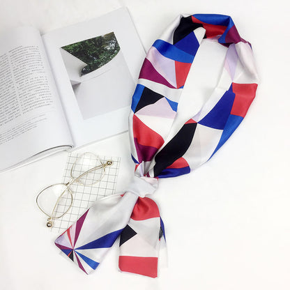 Women's Small Silk Korean Fashion Decorative Satin Scarfs