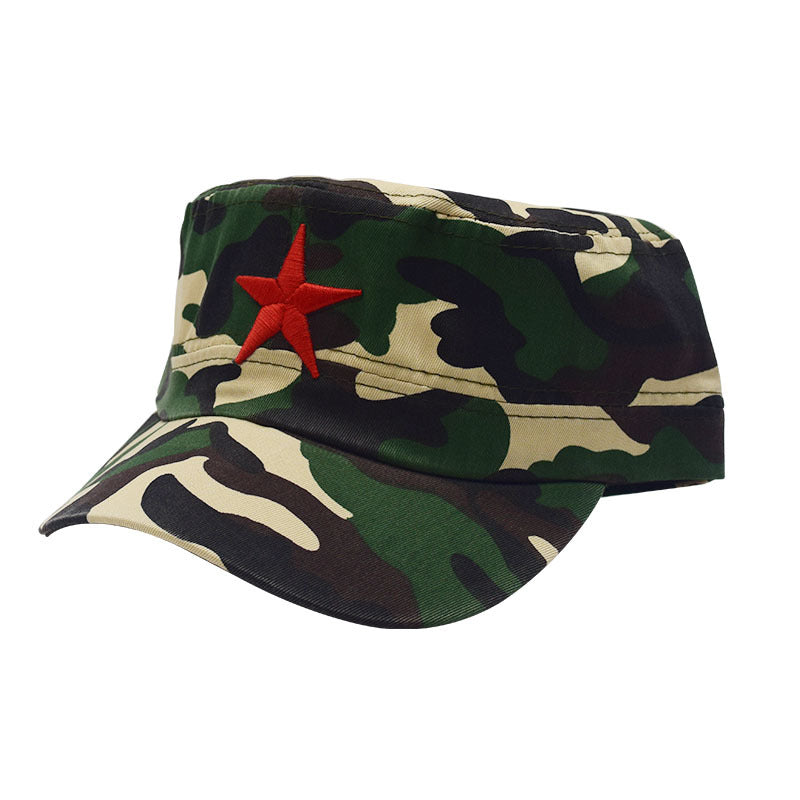 Adult Five-pointed Star Military Training Days Flat Kids' Headwear