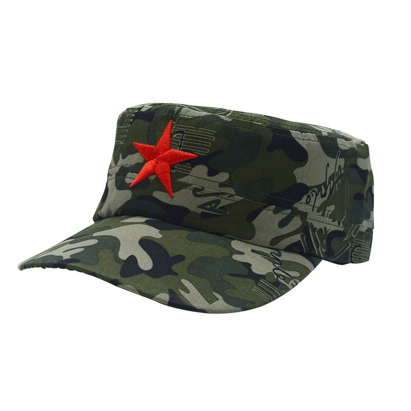 Adult Five-pointed Star Military Training Days Flat Kids' Headwear