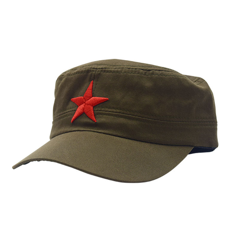 Adult Five-pointed Star Military Training Days Flat Kids' Headwear