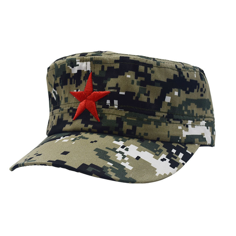 Adult Five-pointed Star Military Training Days Flat Kids' Headwear