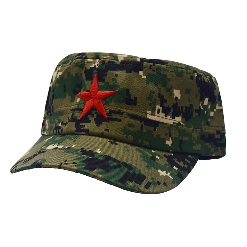 Adult Five-pointed Star Military Training Days Flat Kids' Headwear