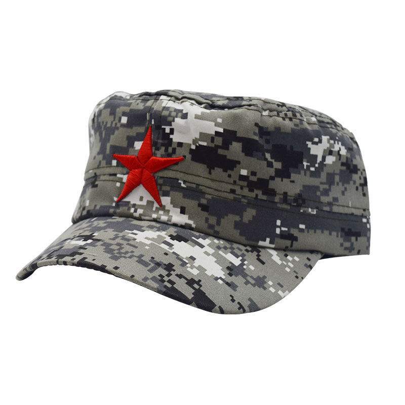 Adult Five-pointed Star Military Training Days Flat Kids' Headwear