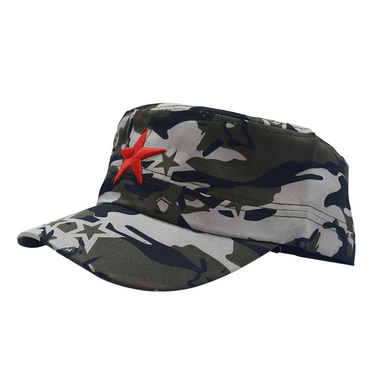 Adult Five-pointed Star Military Training Days Flat Kids' Headwear