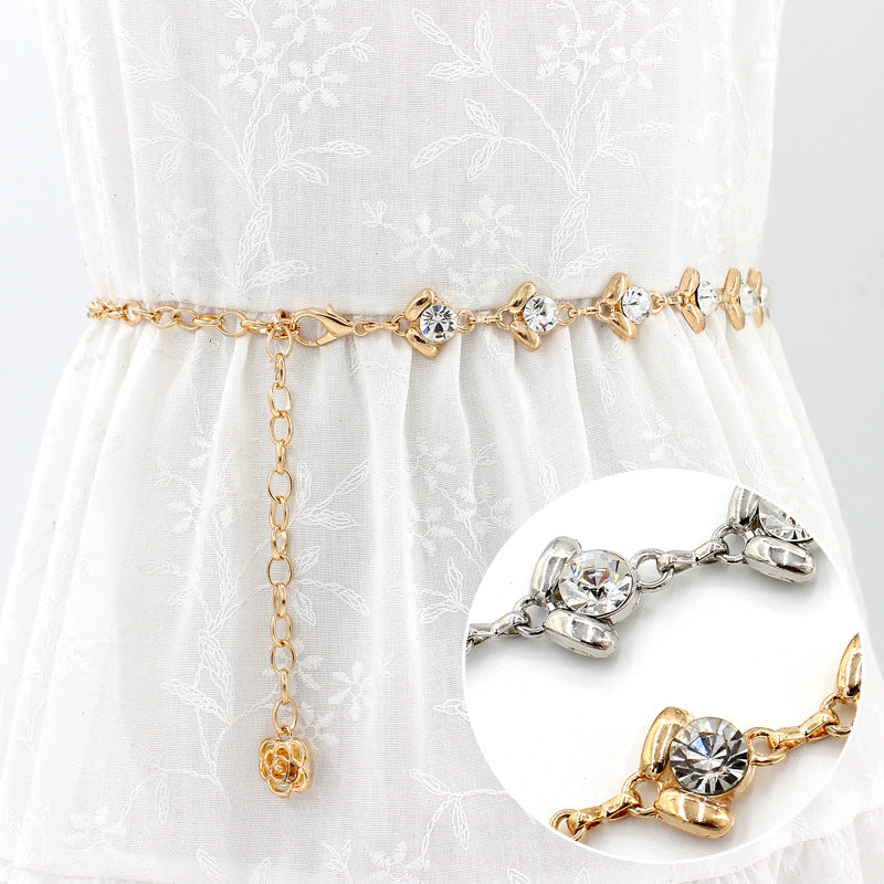 Women's Dress Female Ornament Waist Chain Fine Belts