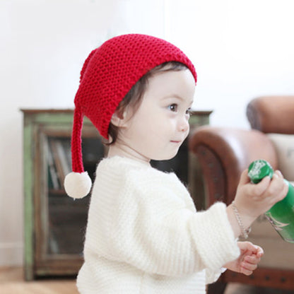 Children's Candy Knitted Big Ball Cute Warm Solid Color Elf Kids' Headwear