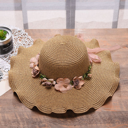 Hat Garland Wavy Edge Travel Big Hats & Caps