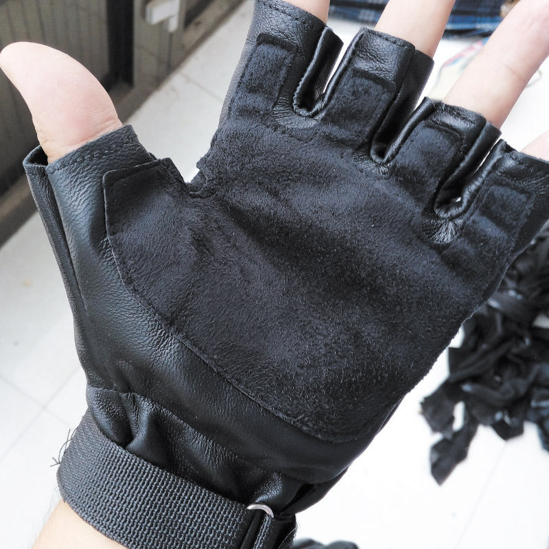 Men's Driving Sports Suede Palm Design Riding Gloves