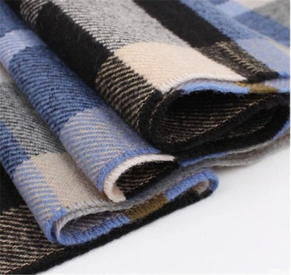 Women's & Men's Warm Korean Style British Plaid Classic Scarfs