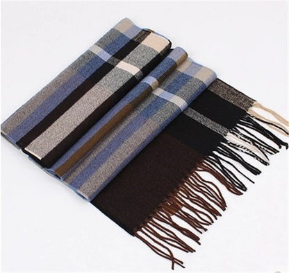 Women's & Men's Warm Korean Style British Plaid Classic Scarfs