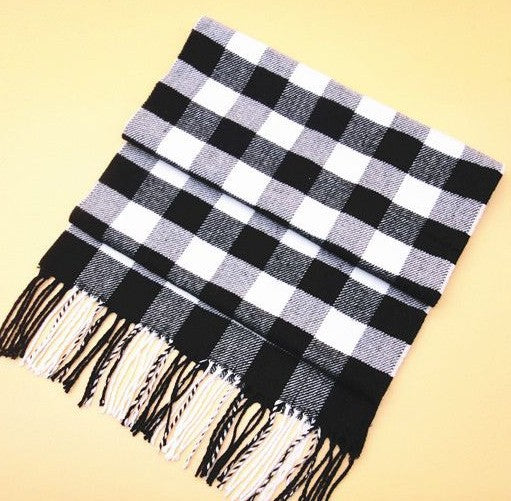 Women's & Men's Warm Korean Style British Plaid Classic Scarfs