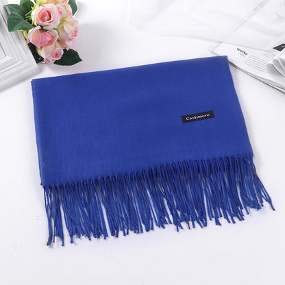 Women's & Men's Solid Color Artificial Cashmere Winter High-grade Scarfs