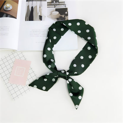 Women's Dot Spring Korean Style Fashionable Long Small Scarfs